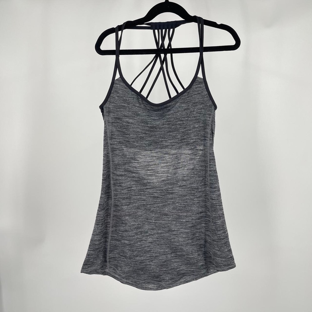 Vintage Lululemon Racerback Tank Top 4 S Strappy Backless Cami Workout Running